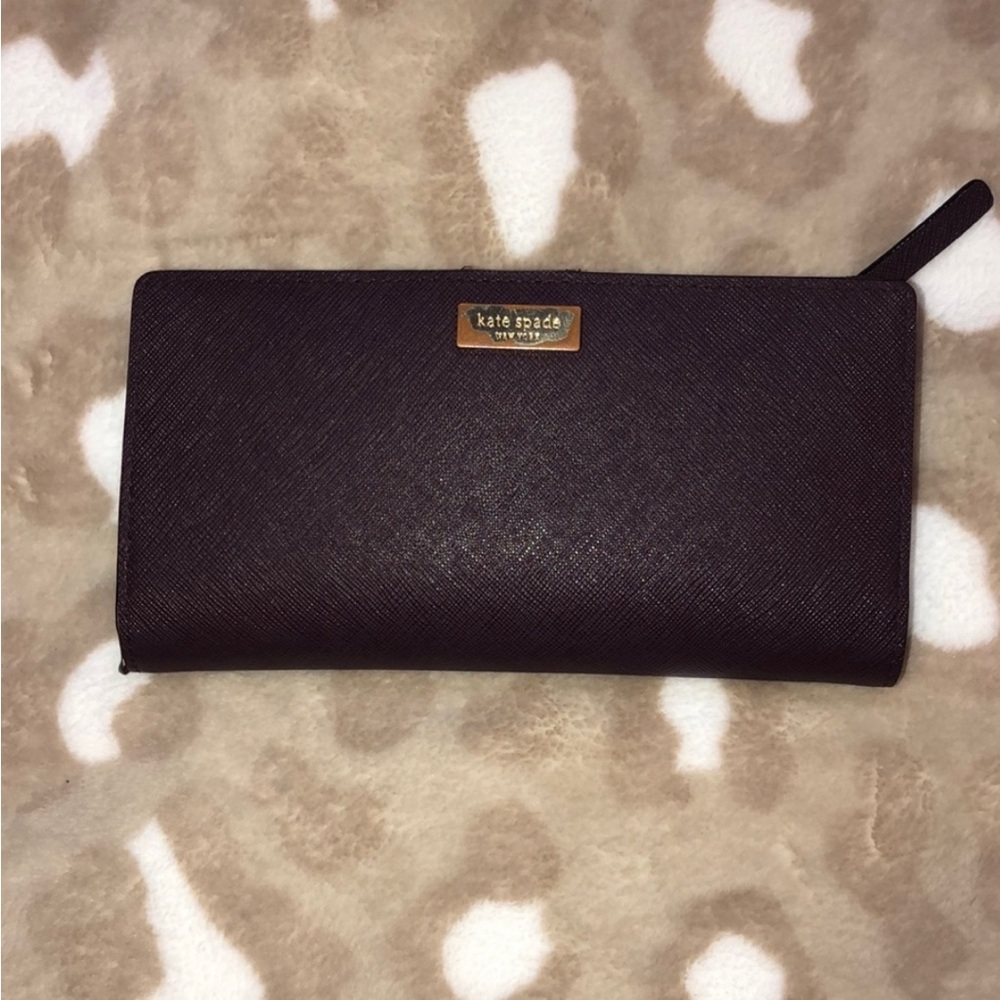 kate spade Burgundy Leather Continental Wallet - Picture 3 of 3
